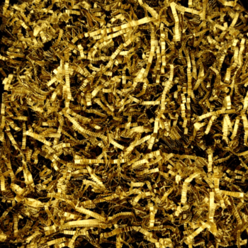 Wióra papierowe złote 2mm - 1kg