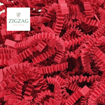 Wypełniacz do paczek ZigZag Deluxe czerwone - 1kg